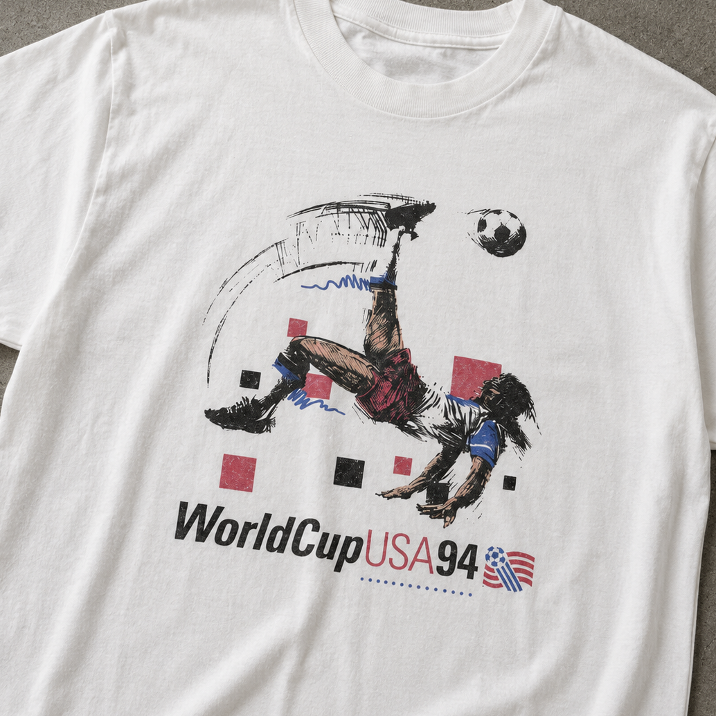 Vintage World Cup USA Bicycle Kick Tee