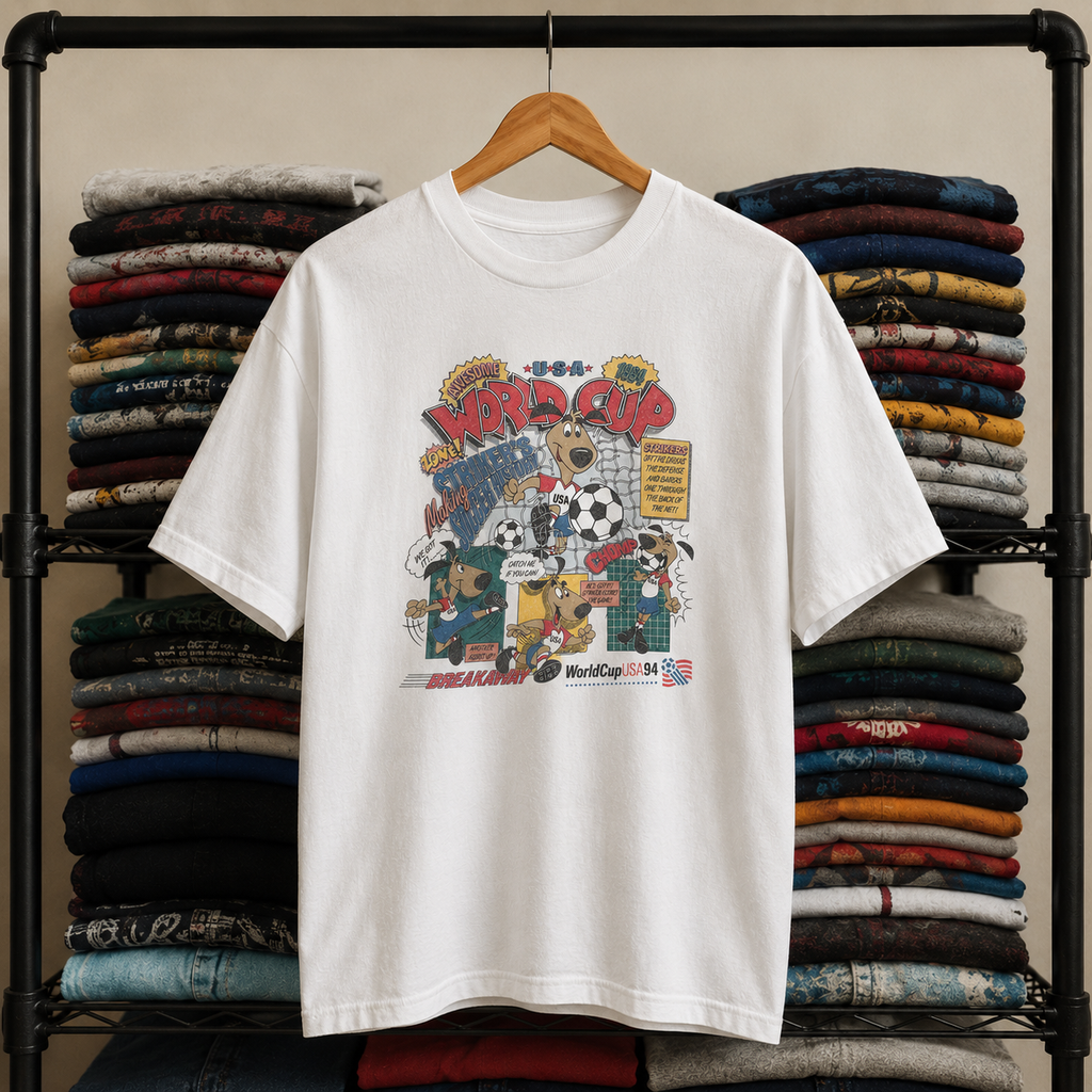 Vintage World Cup Cartoon Tee